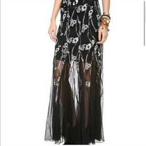 Free People embroidered skirt